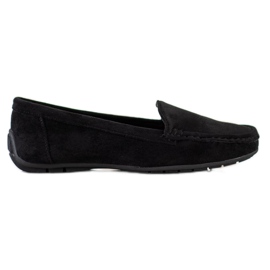 SHELOVET Svarta mocka loafers