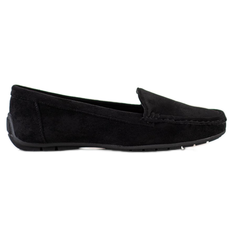 SHELOVET Svarta mocka loafers