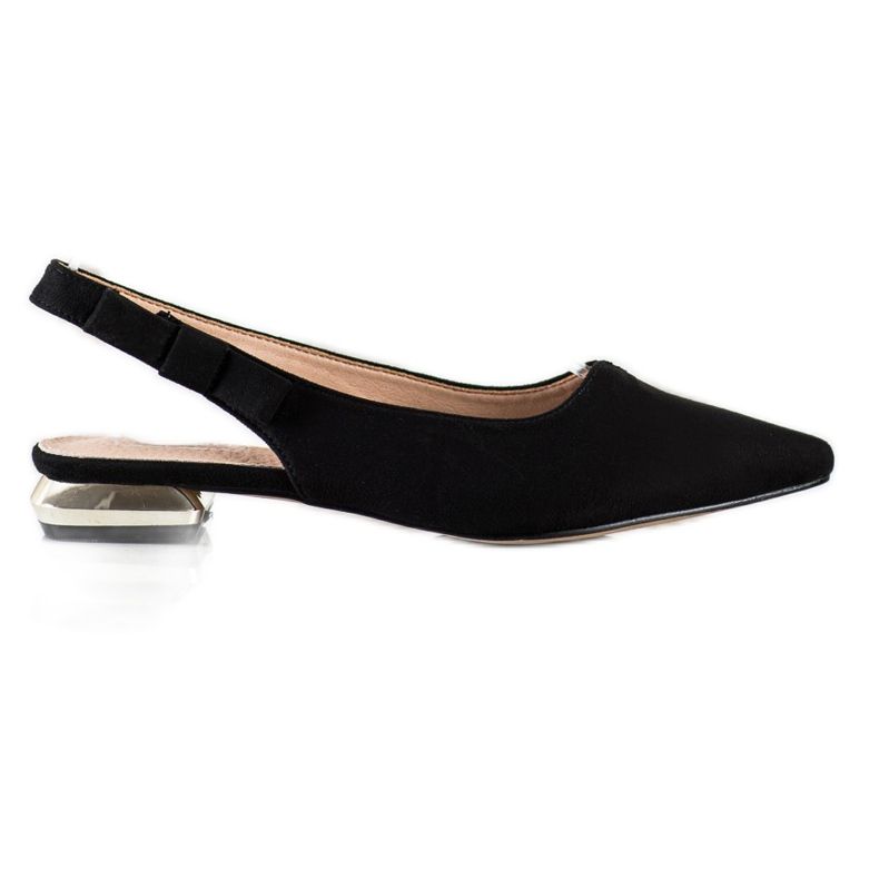 Filippo Svarta sandaler med öppen klack