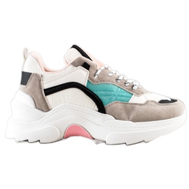 SHELOVET Trendiga färgglada sneakers mångfärgad