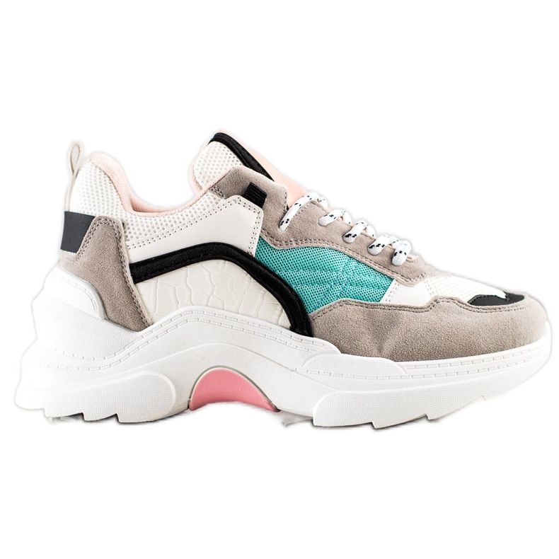 SHELOVET Trendiga färgglada sneakers mångfärgad