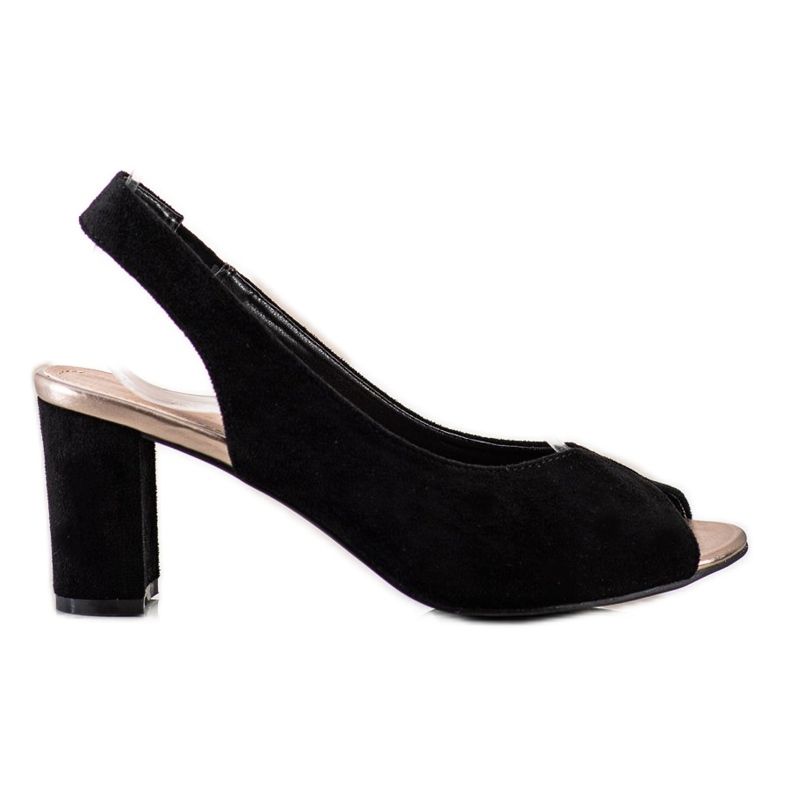 Evento Sandaler i mocka på en bar svart