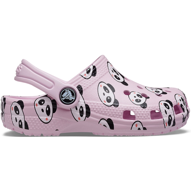 Crocs för barn Classic Panda Print Träsko ljusrosa 206999 6GD
