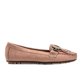 Rosa Maia loafers med ekologisk mocka