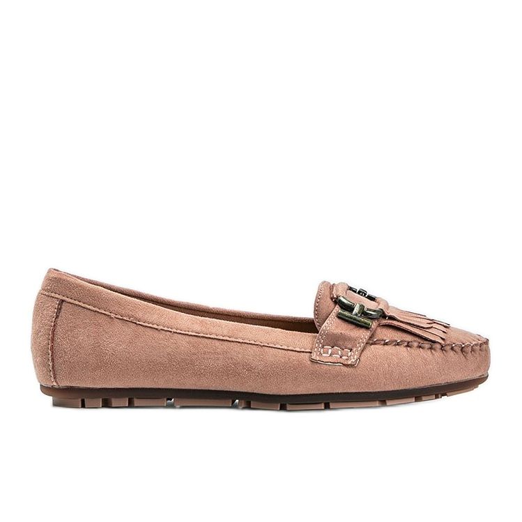 Rosa Maia loafers med ekologisk mocka