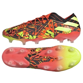 Adidas Nemeziz Messi.1 Fg M FW7323 fotbollsskor marinblå, flerfärgad mångfärgad