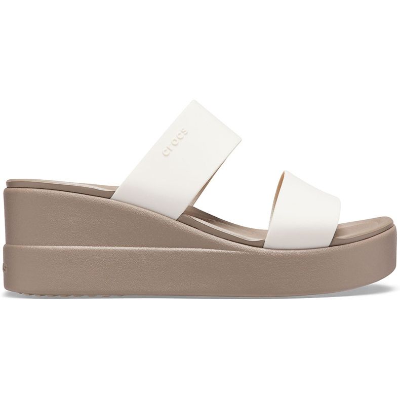 Crocs tofflor Brooklyn Mid Wedge beige 206219 16T