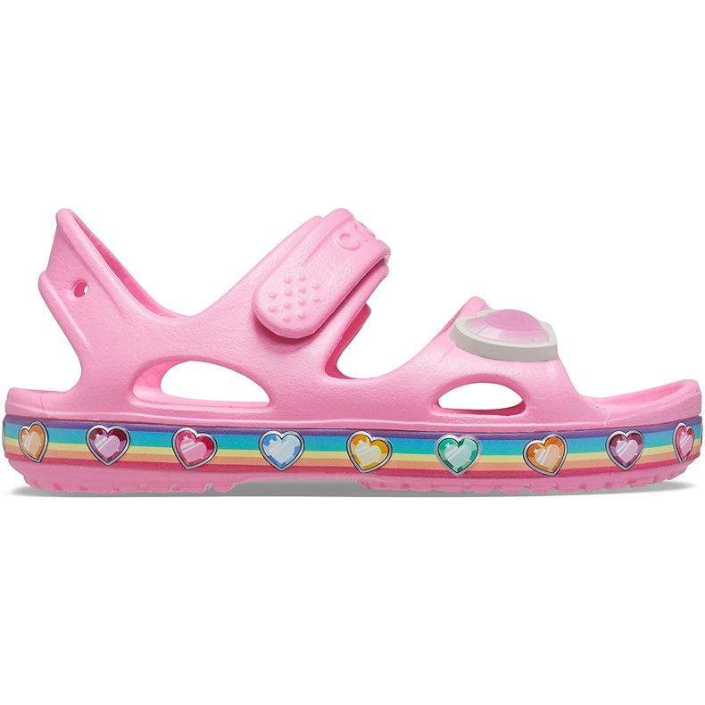 Crocs barn sandaler Fun Lab Rainbow rosa 206795 669