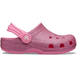 Crocs barn Classic Glitter Träskor rosa 205441669