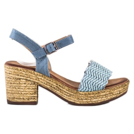 Evento Sandaler på en bred bar blå