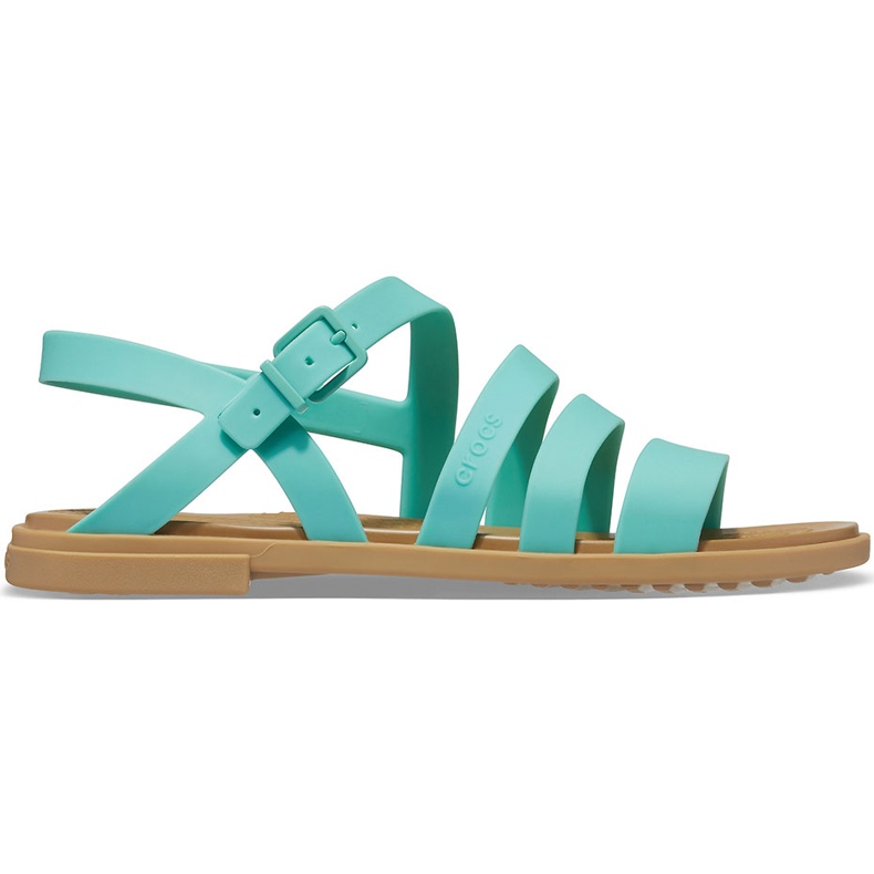 Crocs damsandaler Tulum Sandal mint 206107 3U3 grön