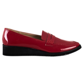 Goodin Eleganta vinröda loafers