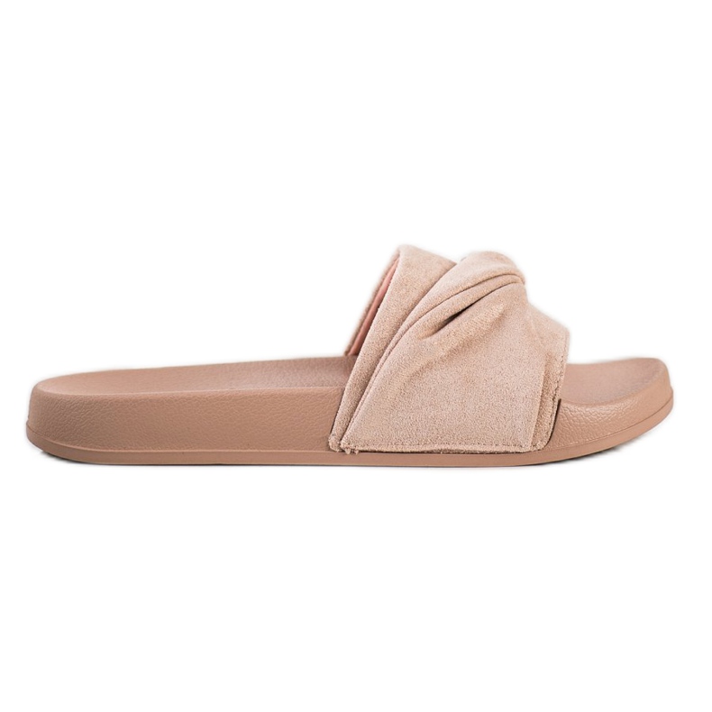 Bekväma VINCEZA mocka tofflor brun