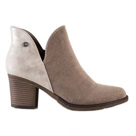 Filippo Vårstövlar med snitt beige brun