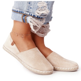 EVE Dam Velour Espadrilles Beige Vulcano