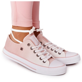 Dam Sneakers Big Star HH274127 Ombre Rosa vit