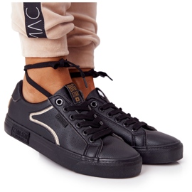 Damskor i läder Big Star HH274078 Svart-Silver