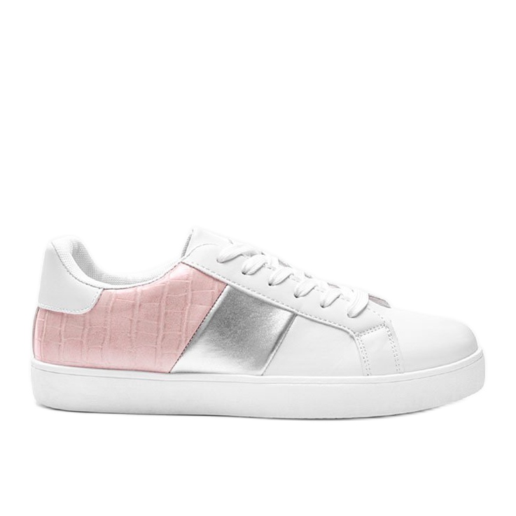 Haille pastell vita och rosa sneakers