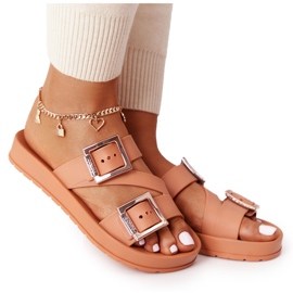 Doftande gummi tofflor miljövänliga ZAXY HH285105 kamel beige brun