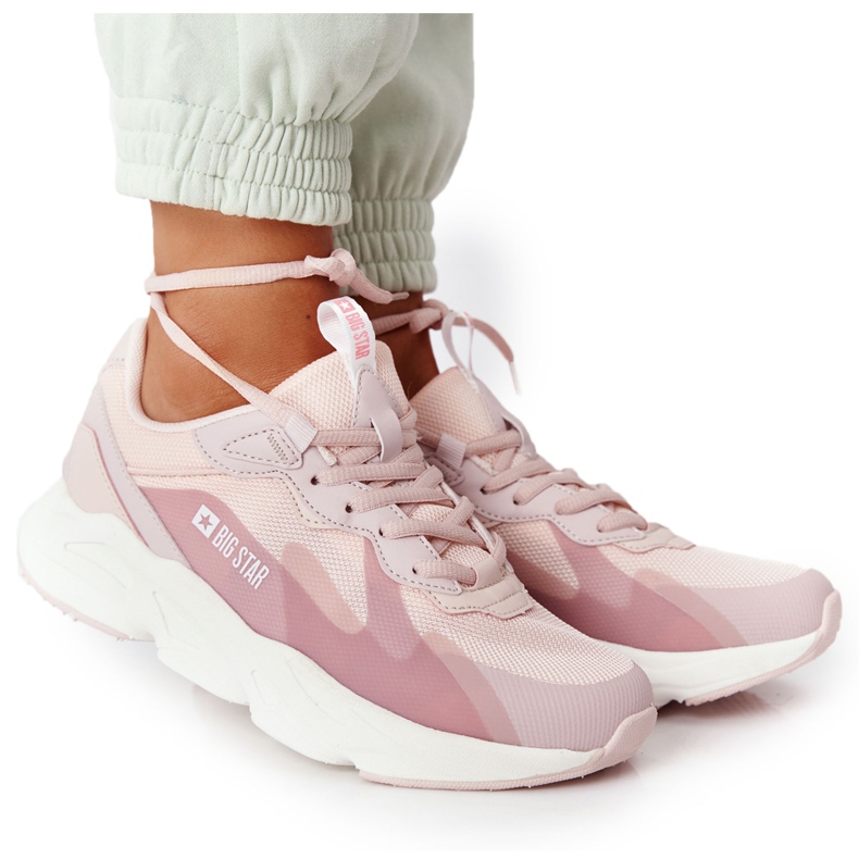 Kvinnors sportskor Memory Foam Big Star HH274811 Rosa