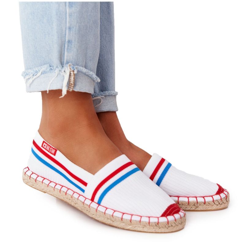Tommy Big Star Espadrilles HH274486 Vit röd blå