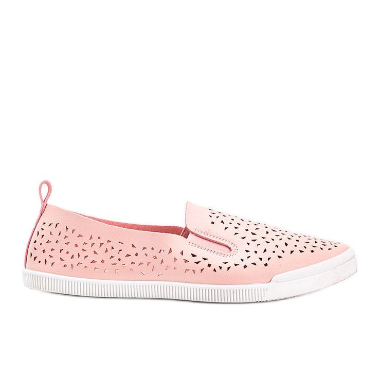 Maegan rosa openwork sneakers