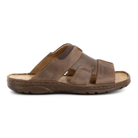 Polbut Tofflor för män 358 brun