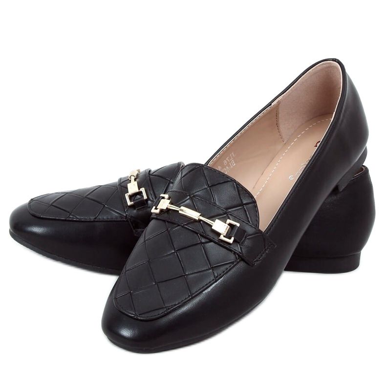 Svarta damloafers JL76 Svart