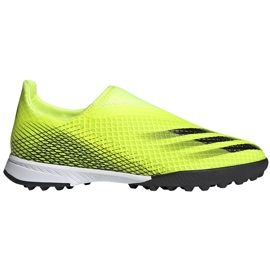 Adidas X Ghosted.3 Ll Tf Junior fotbollsskor gul-svart FW6982