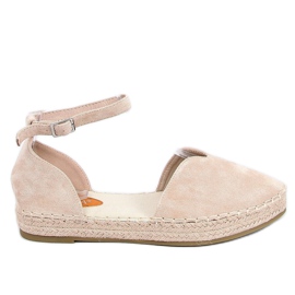 Espadriller för kvinnor med urklippt beige 1219 Beige