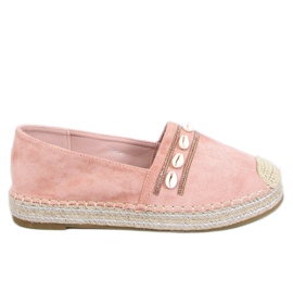 Espadriller med rosa skal 6771 Rosa