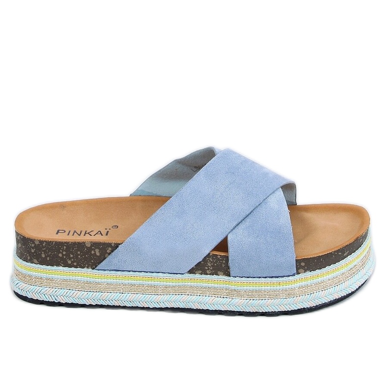 Blå kork tofflor LS016 Blå