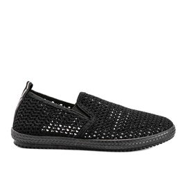 Mallory svarta openwork sneakers