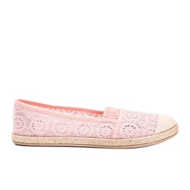 Laney rosa tyg espadriller