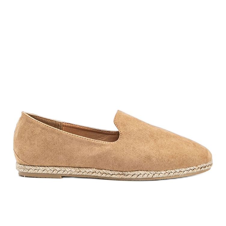 Beige Kathryn loafers för kvinnor