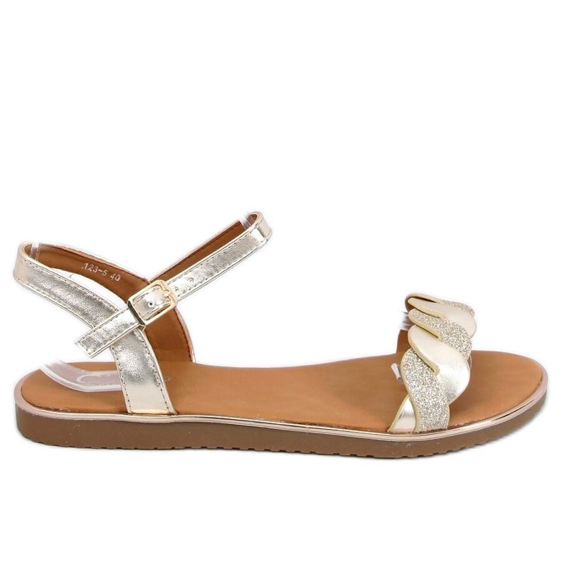 Guld damsandaler 123-5 Guld gyllene