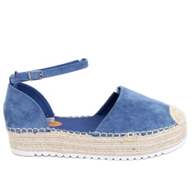 Espadriller, blå sandaler 2138 Blå