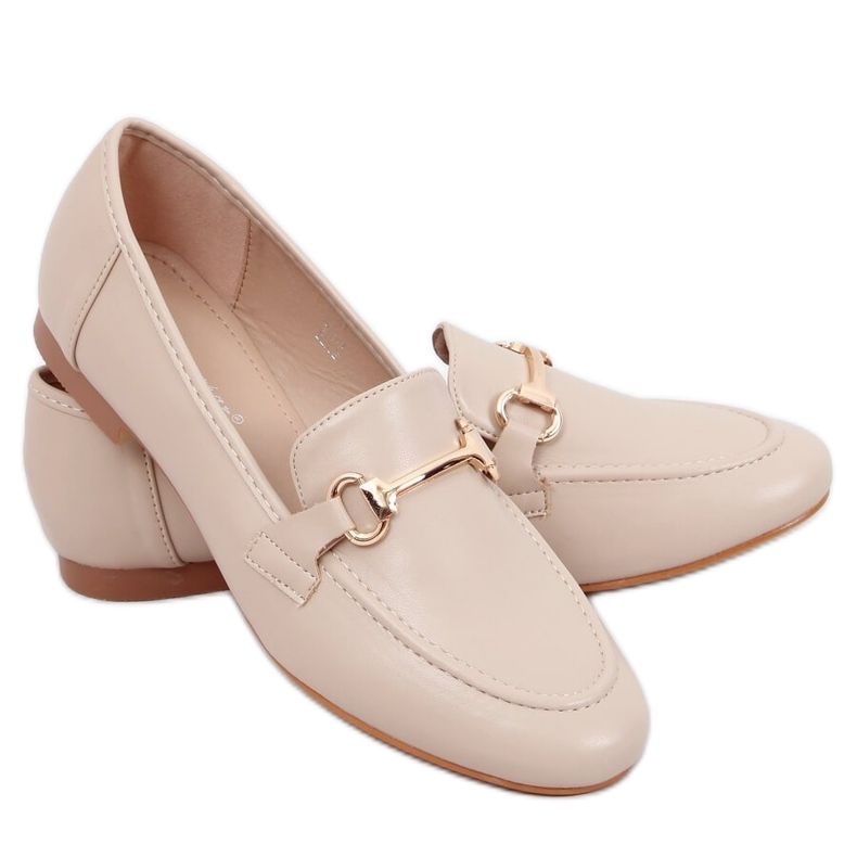 Dambeige loafers T392 Beige