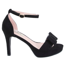 Svart 9R32 Svart platå sandaler