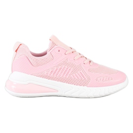 SHELOVET Openwork sportskor rosa