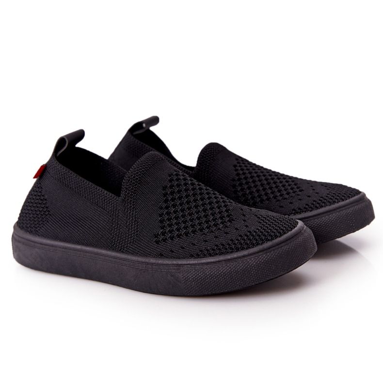 Barns Slip-On Big Star HH374107 Svarta slip-on sneakers