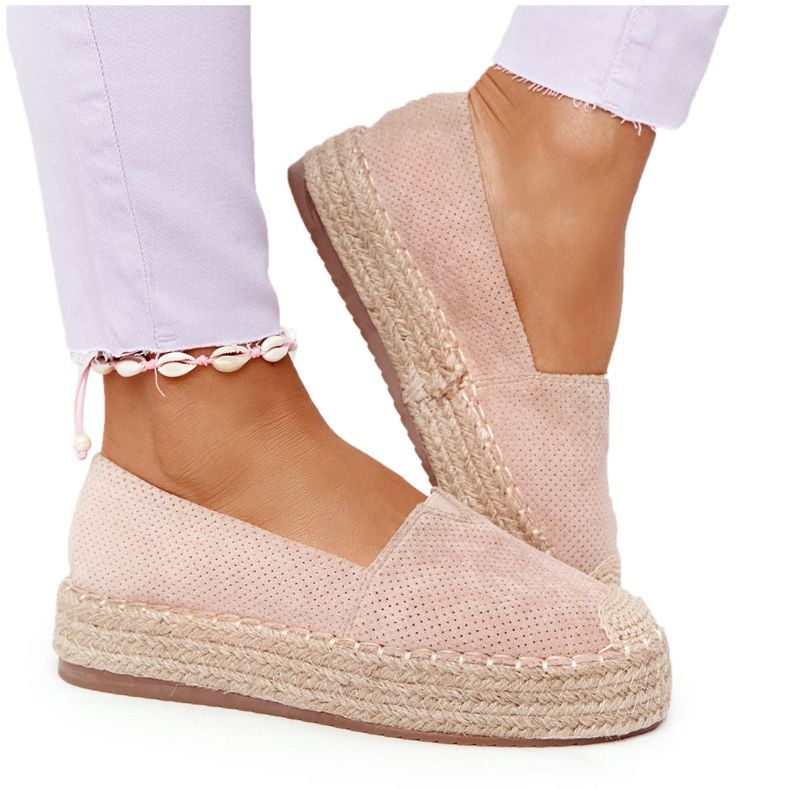 Espadrilles På halmplattformen Beige Highway