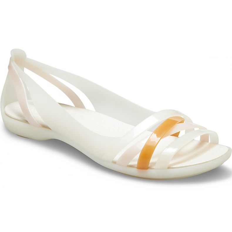 Crocs sandaler Isabella Huarche 2 Flat W vit 204912 12U