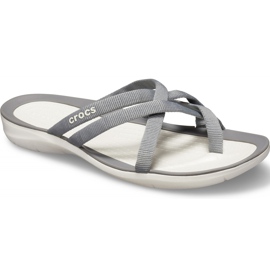 Crocs Tofflor Dam Swiftwater Webbing Flip W Ljusgrå 205479 okt.