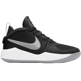 Nike Team Hustle D 9 svart-grå-vita AQ4224 001 barnskor