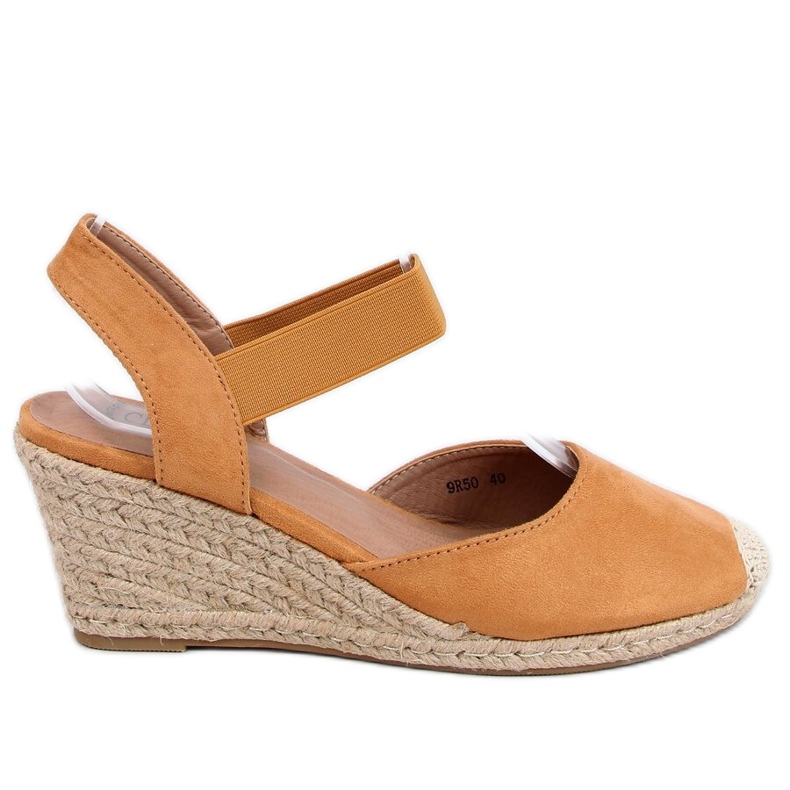 Espadriller på kilkamel 9R50 Camel mångfärgad