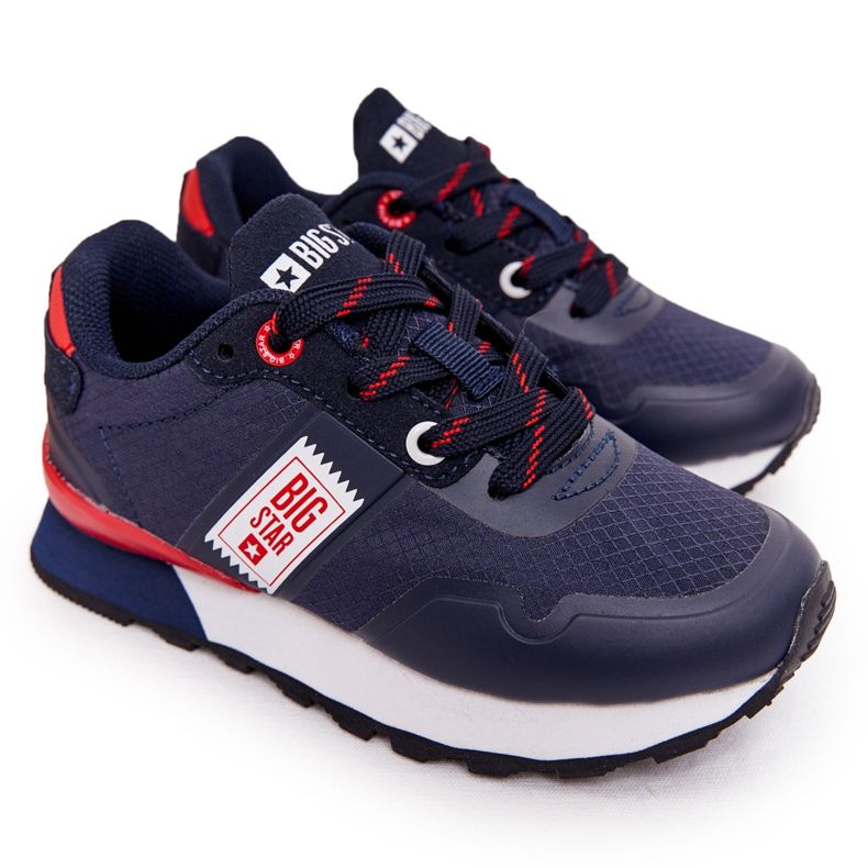 Barnsportskor Memory Foam Big Star HH374171 Marinblå