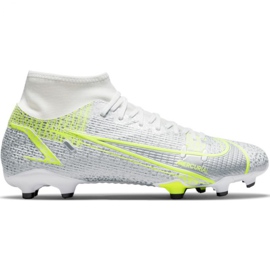 Nike Mercurial Superfly 8 Academy FG / MG M CV0843 107 fotbollsskor grå silver-
