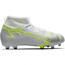 Nike Mercurial Superfly 8 Academy FG / MG Jr CV1127 107 fotbollsskor grå silver-