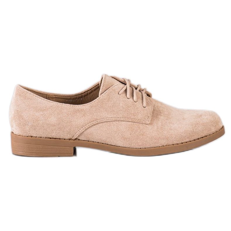 SHELOVET Klassiska snörskor beige